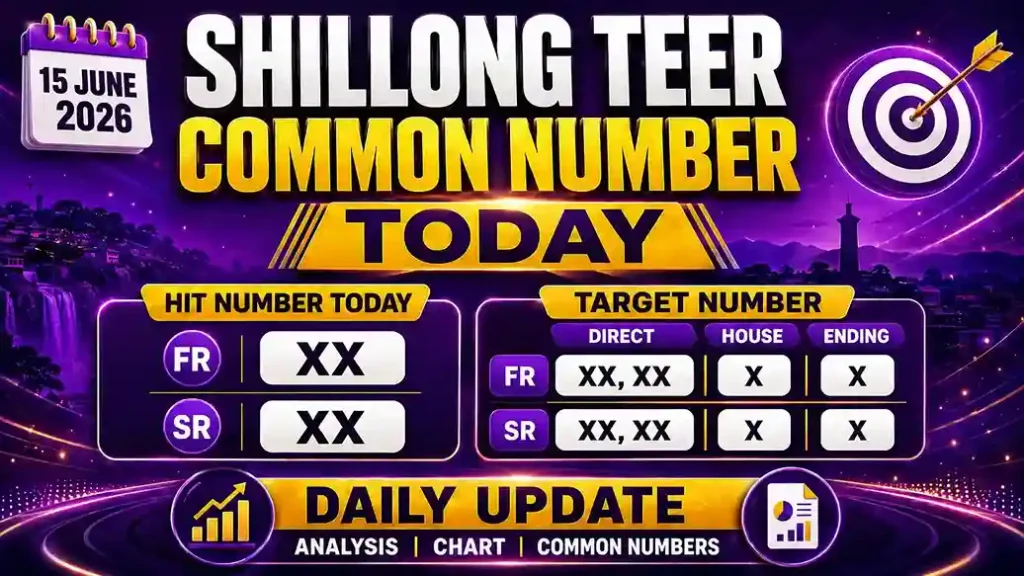 Shillong Teer Common Number Today 15.06.2026