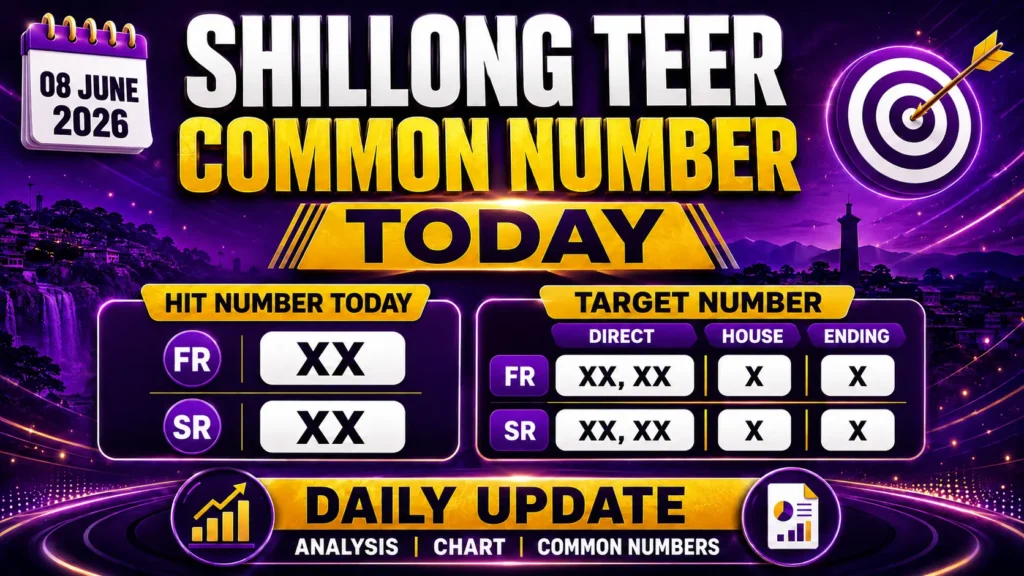 Shillong Teer Common Number Today 9 June 202