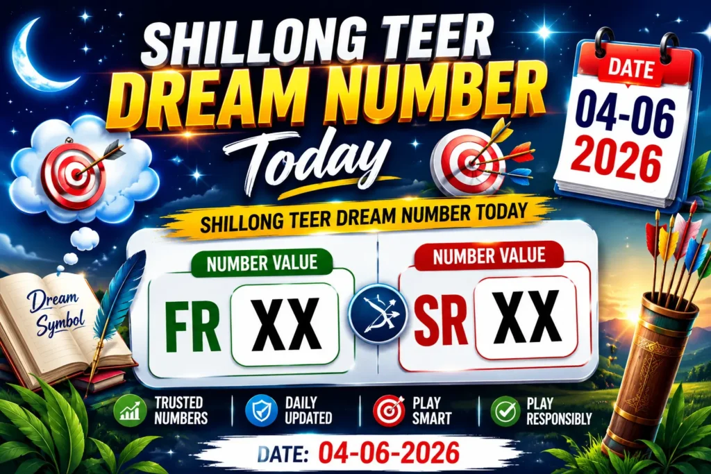 Shillong Teer Dream Number Today 04-06-2026