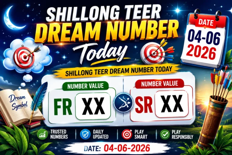 Shillong Teer Dream Number Today 04-06-2026